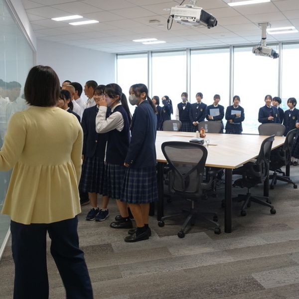 都城商業高校 企業見学